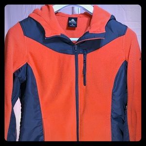 Beautiful woman’s zip up top layer hoodie
